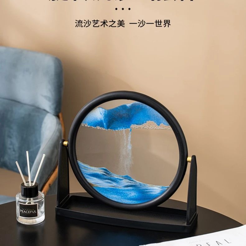 创意流沙画艺术摆件3d立体解压沙漏