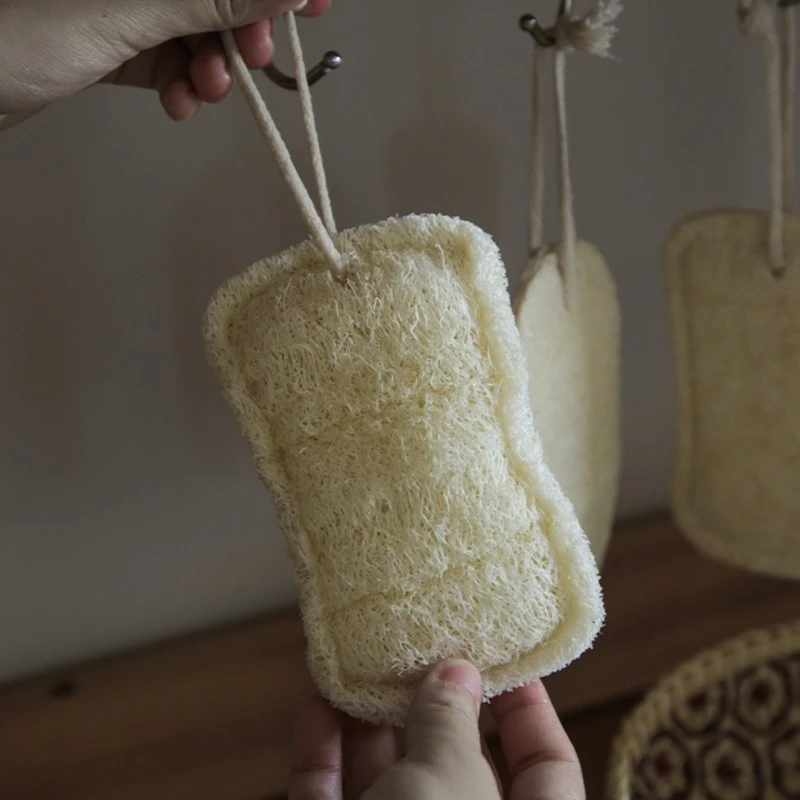 天然丝瓜络洗碗布双面木浆棉百洁布洗锅刷碗厨房清洁家用去污神器