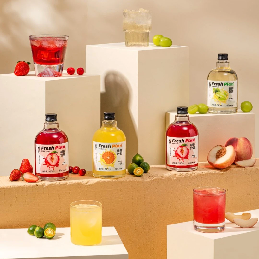果酒少女低度甜酒微醺鲜果系列 330ml*4瓶四口味混合装