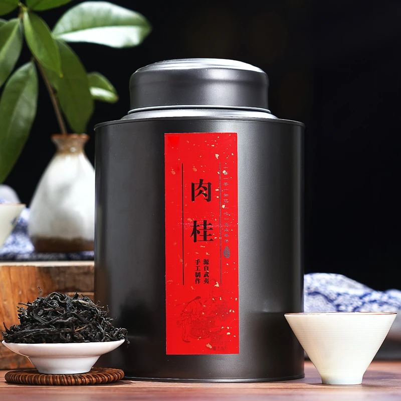 武夷岩茶肉桂茶叶500g礼盒罐装春茶大红袍浓香2022新茶散装250g