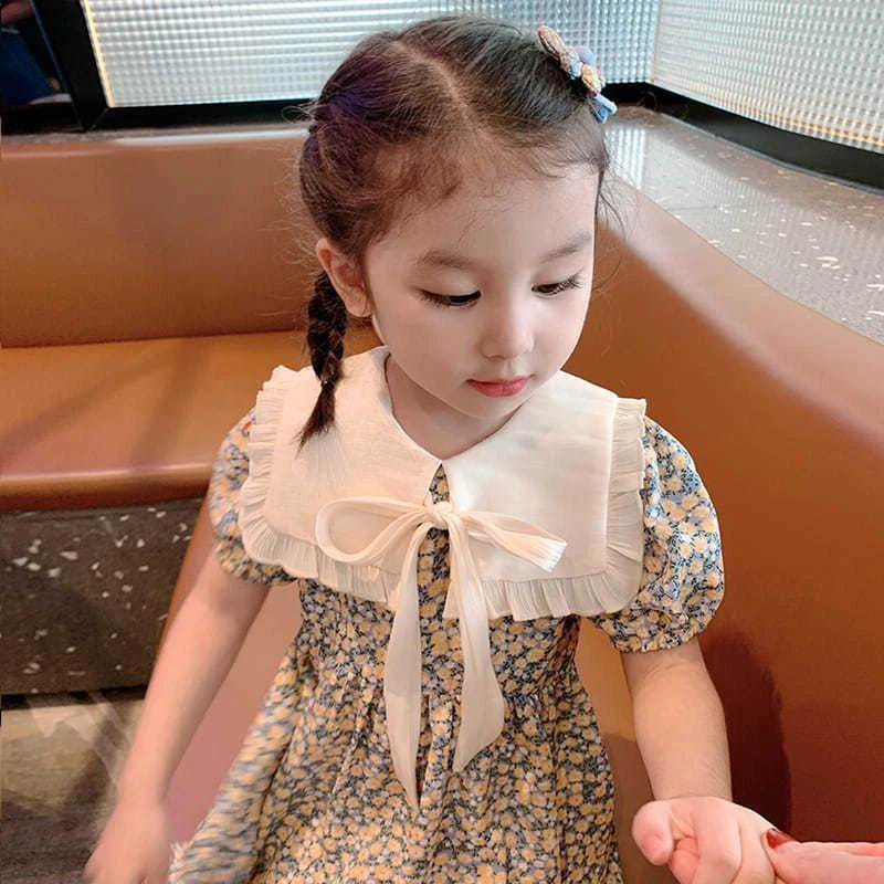 兮绯推荐77039夏季女童碎花连衣裙薄款宝宝裙子儿童洋气公主裙