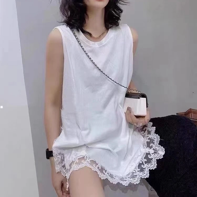 7759#无袖【蕾丝花边】背心
