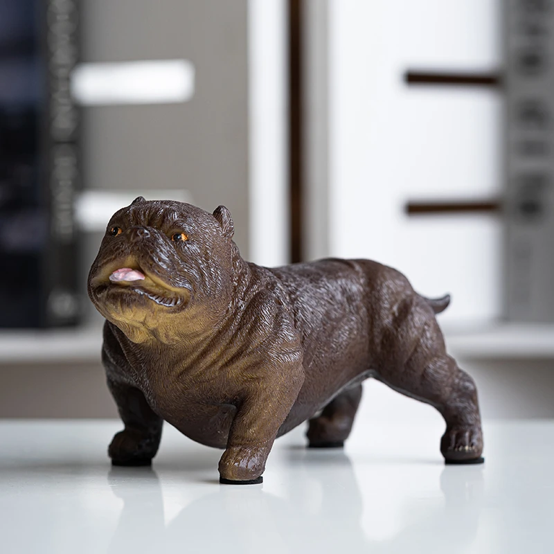 变色沙皮犬茶宠恶霸犬可泡可养创意摆件把玩茶道茶具茶台配件个性