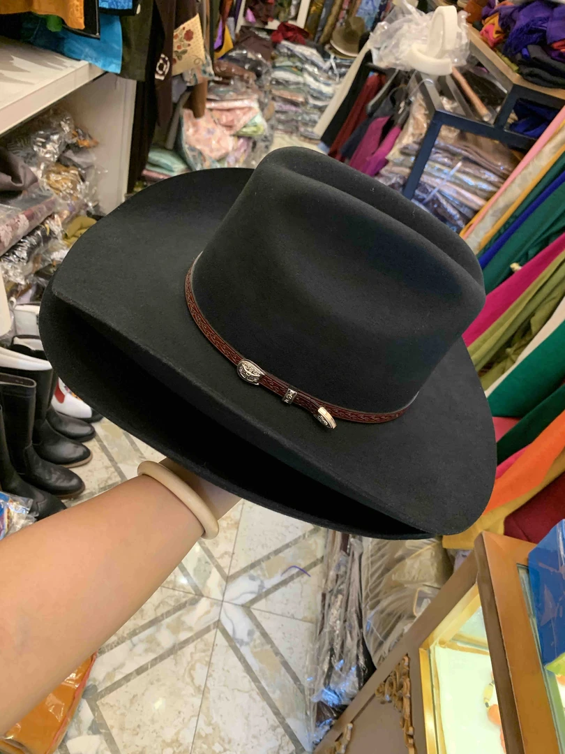 藏式 岗坚巴帽业高档款西部牛仔