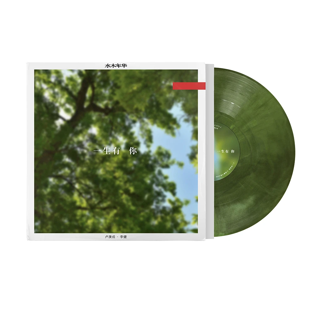 水木年华《一生有你》LP黑胶唱片 叶绿彩胶 李健/卢庚戌 正版专辑