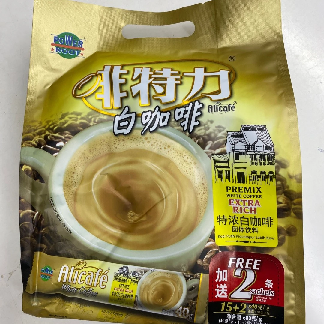 马来西亚非特力AliCoffe白咖啡速溶咖啡600g包邮
