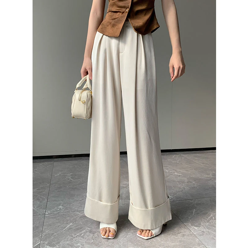 JIJINQI时尚休闲百搭夏季休闲裤显瘦薄款垂感直筒裤 JC06KZPT083