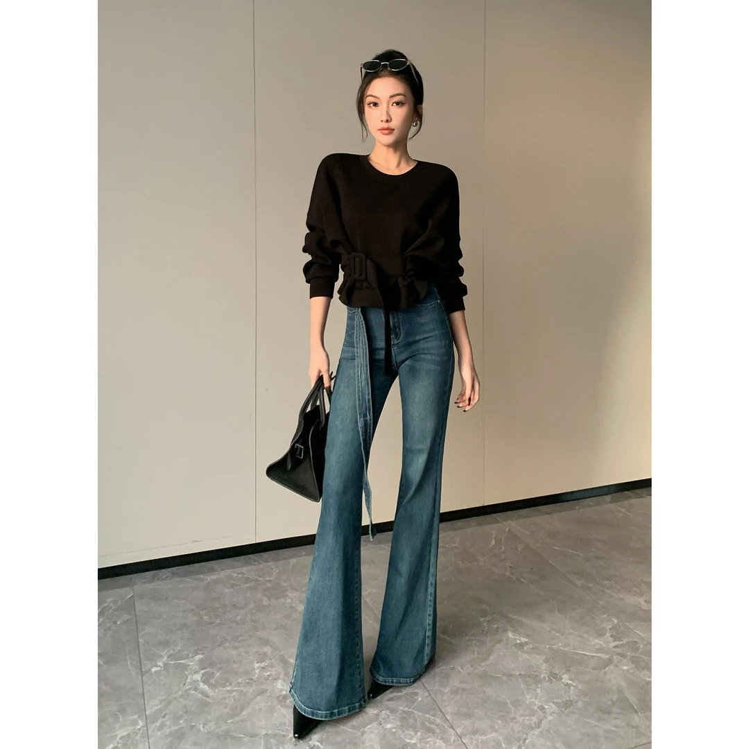 JIJINQI长袖时尚休闲女士圆领上衣秋季新款显瘦卫衣 JC07SZPT282