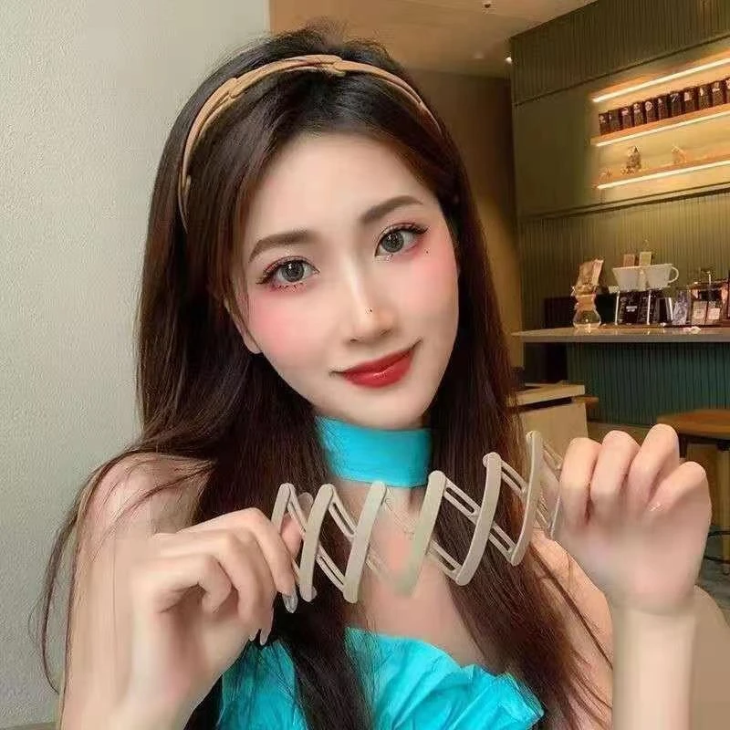 亚克力发饰 新款伸缩发箍折叠防滑发带女头饰拍一发二