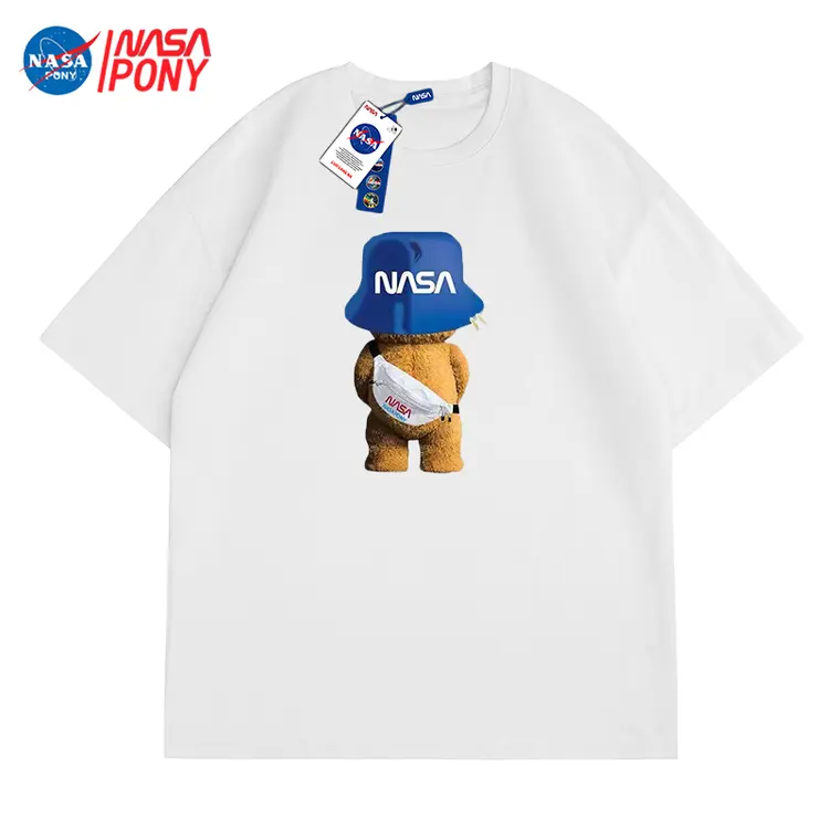 【田叔专享】NASA线上联名2022夏季新款情侣宽松落肩潮牌短袖T恤