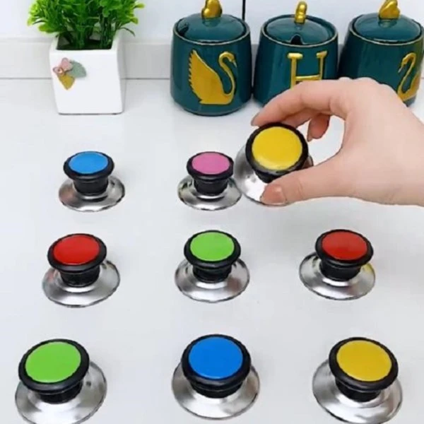 【通用锅盖帽】防烫锅盖把手不锈钢通用锅盖头盖帽彩色多款锅盖柄