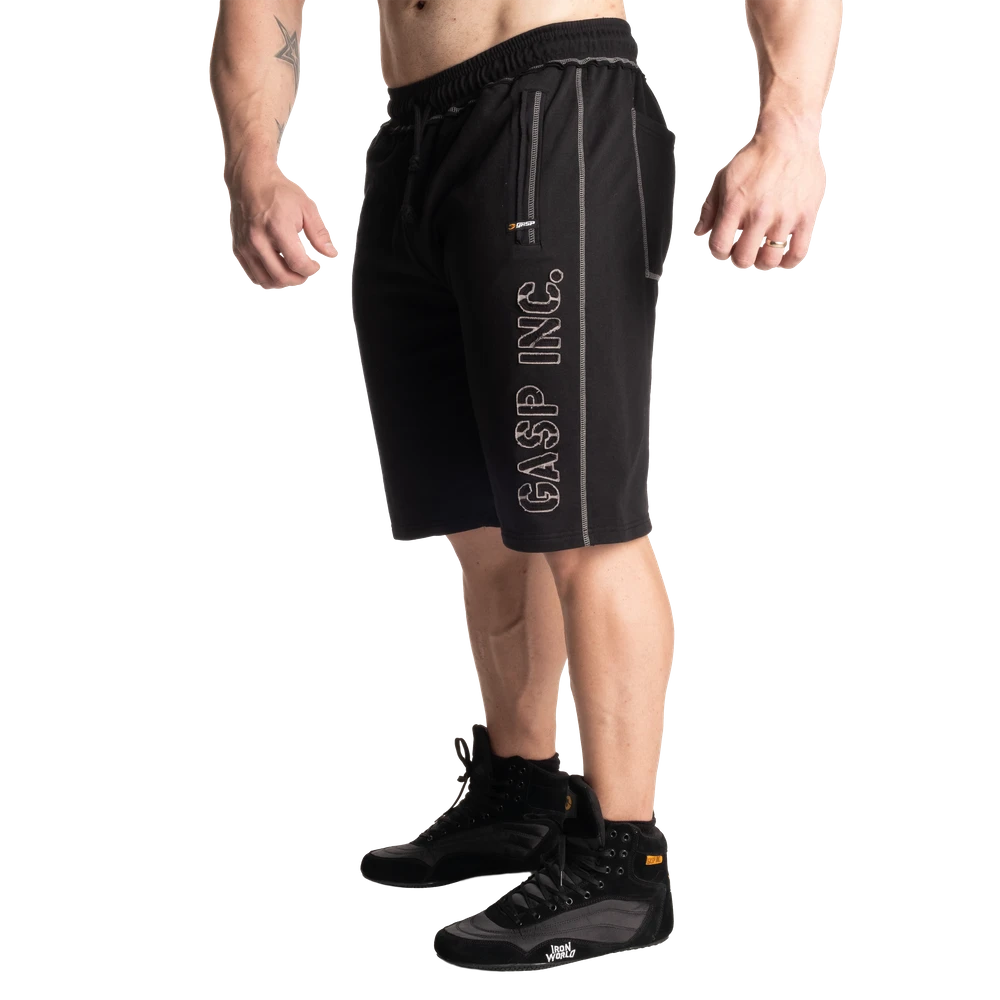 GASP Division Sweatshorts 分界复古保暖加厚线圈健身短裤220647