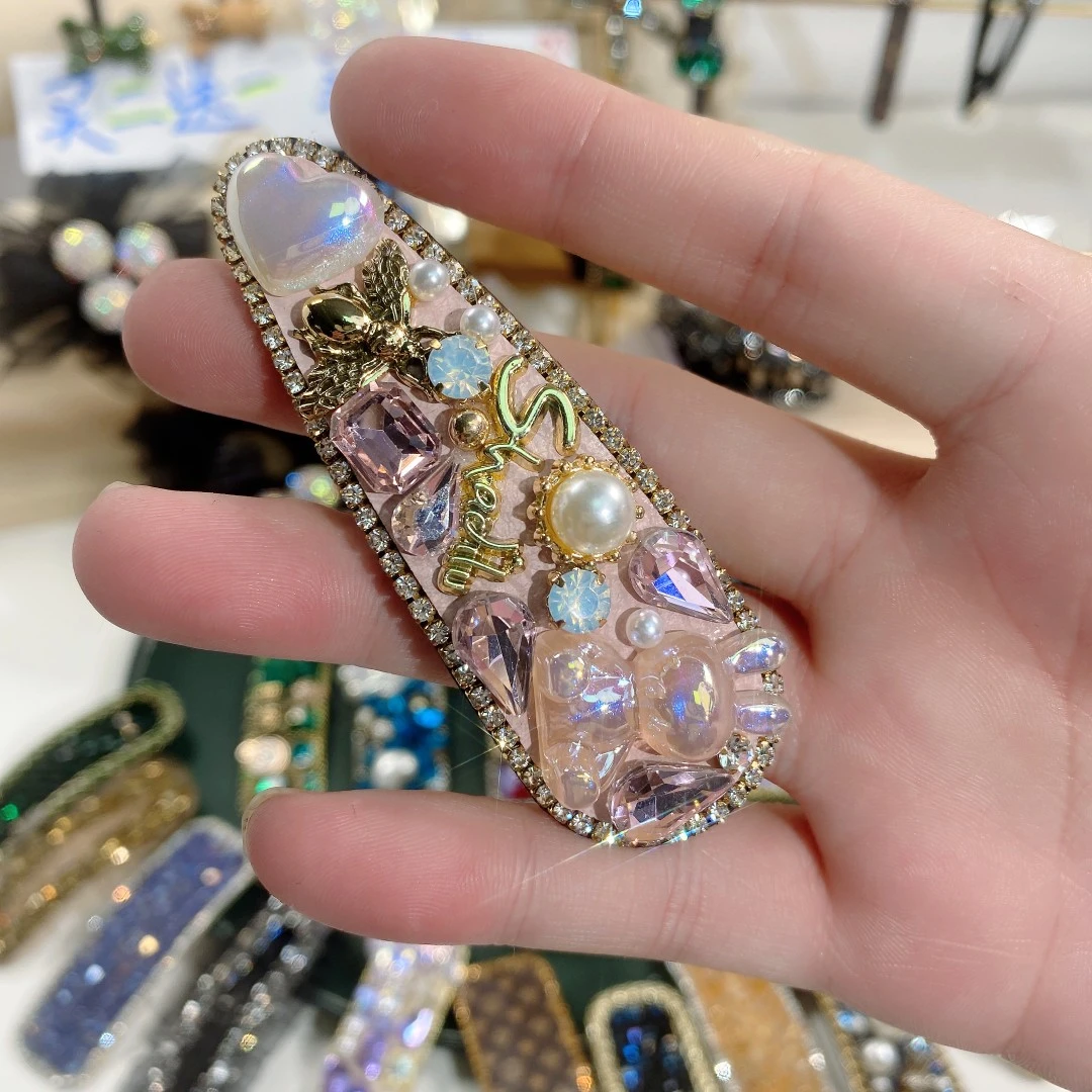 B0022-重工-粉红女郎-水晶兔兔-掰掰夹-