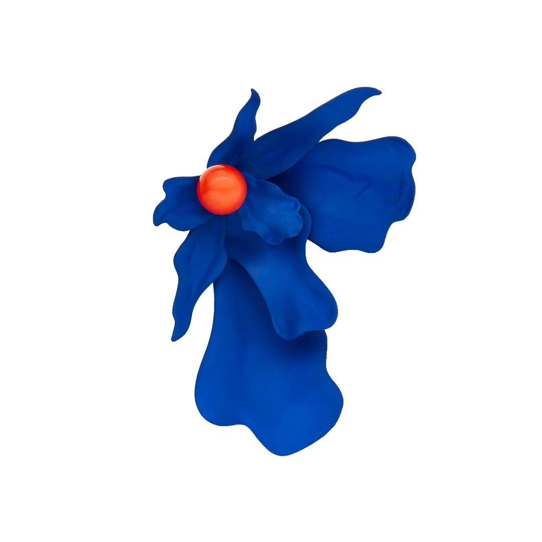 MAKIIMAKII 铜合金耳饰 荒诞花耳环耳夹时尚气质小众个性耳钉礼物