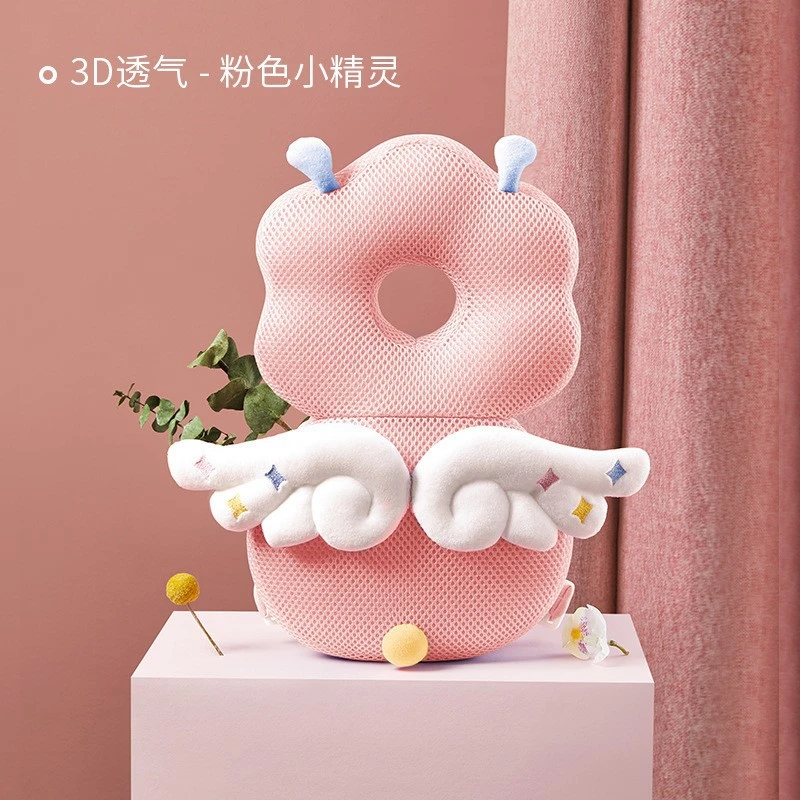 【高颜值宝宝防摔】新款儿童婴儿学步护头枕口水巾婴儿0-1岁纯棉