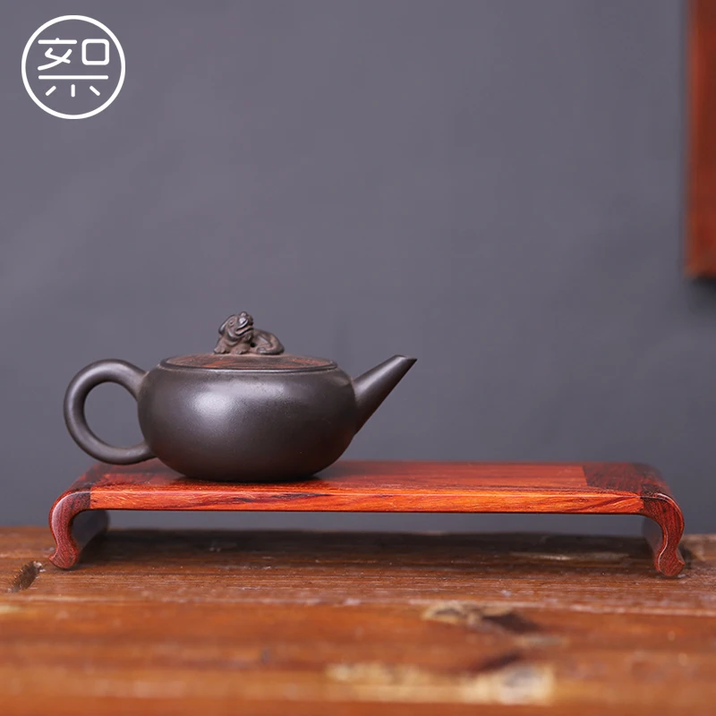 梨香院 工艺品摆件底座托架 印度小叶紫檀木家用客厅茶道中式复古