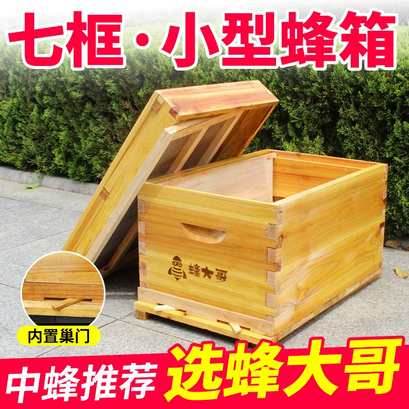 蜂大哥七框蜜蜂箱中蜂箱繁殖标准杉木继箱养蜂蜜蜂桶养土蜂2公分