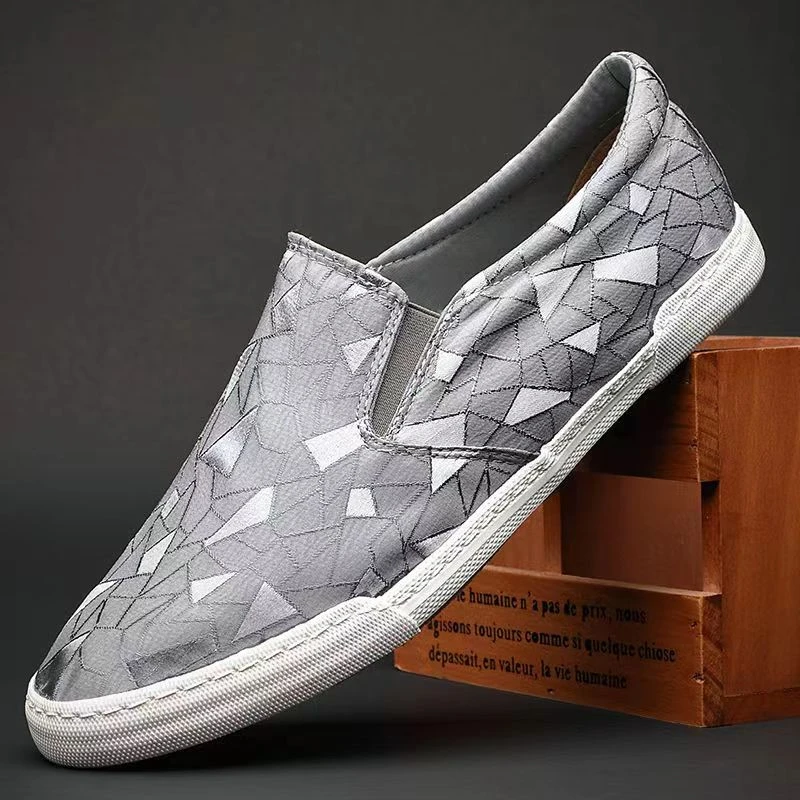 透气轻薄小布鞋2022春季百搭新款潮流时尚套脚低帮软底冰丝布男鞋