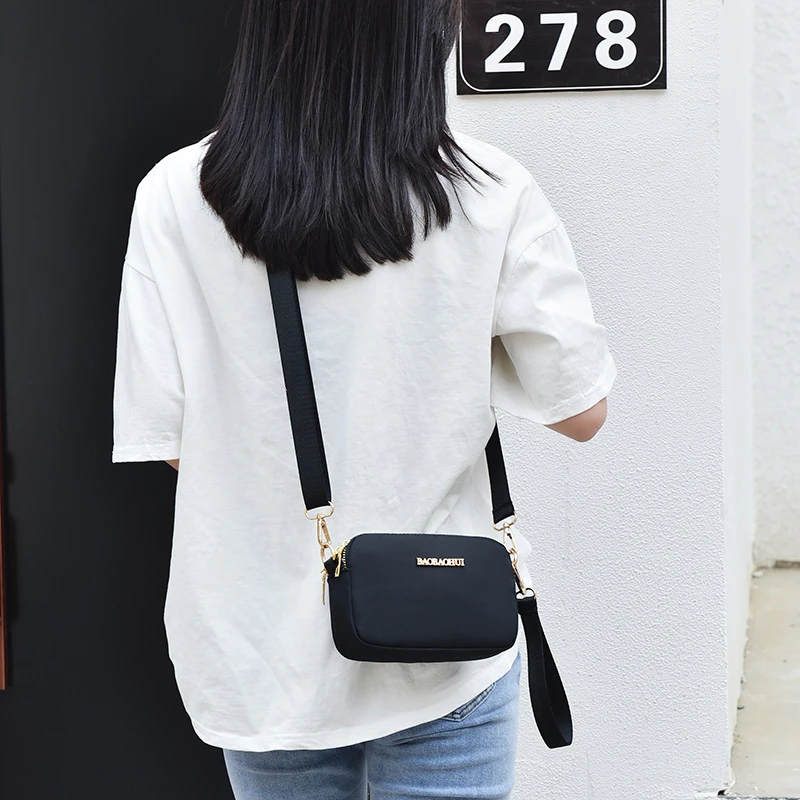 夏季新手机小包包女包2025新款时尚百搭潮网红宽带三层单肩斜挎包