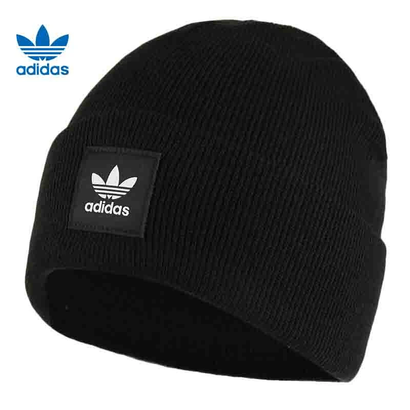 流光风adidas阿迪达斯三叶草男女针织帽运动潮流针织棉帽ED8712