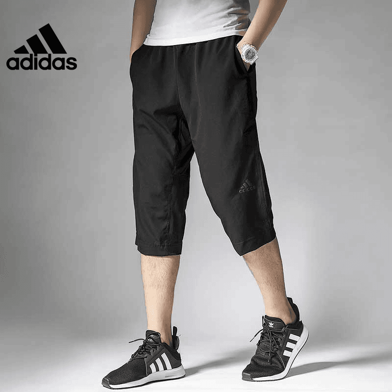 adidas阿迪达斯运动裤男款裤子夏季训练休闲宽松百搭七分裤BK0982