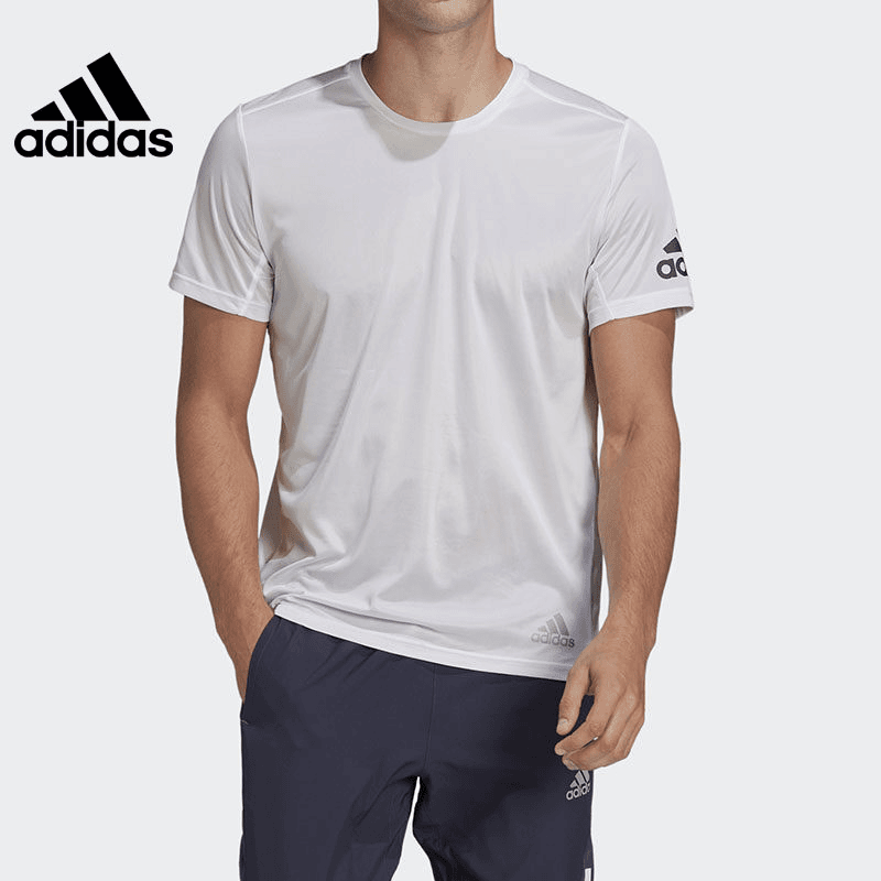 adidas阿迪达斯短袖男款T恤夏季运动训练休闲舒适圆领上衣HB7471