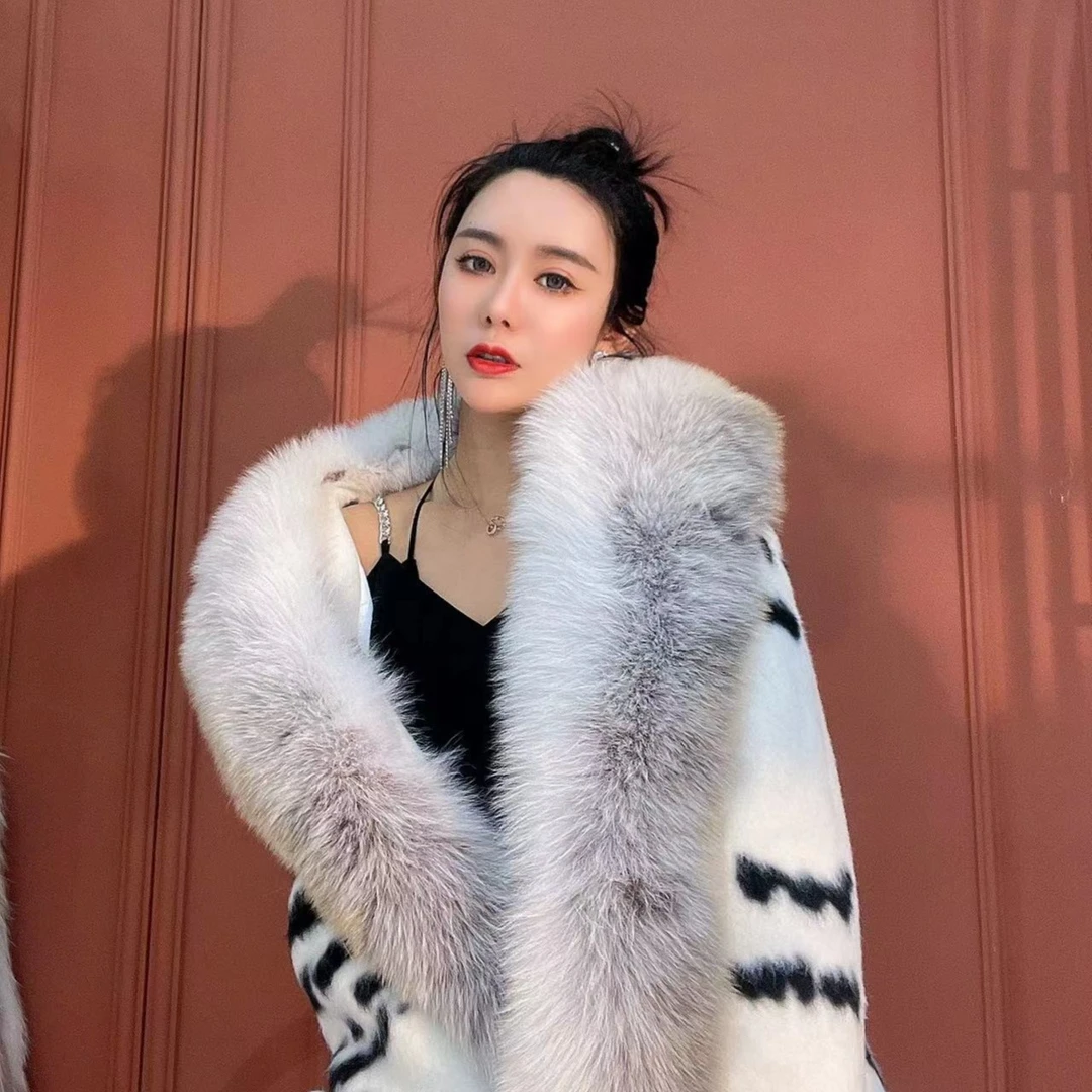 狐狸毛订制走秀长款88008