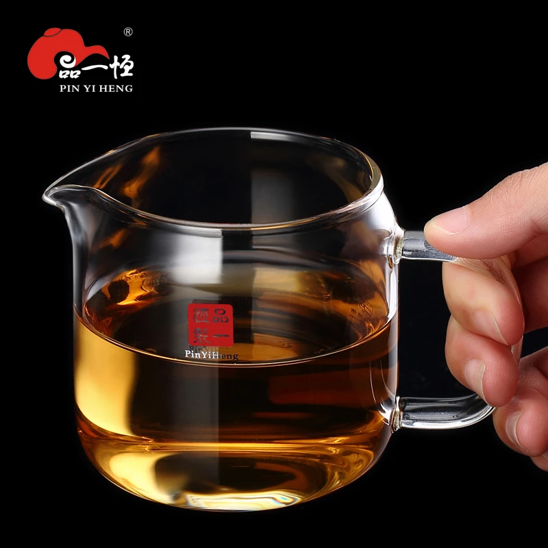 品一恒公道杯耐高温加厚分茶器茶海公杯茶具小号公道杯玻璃杯高档