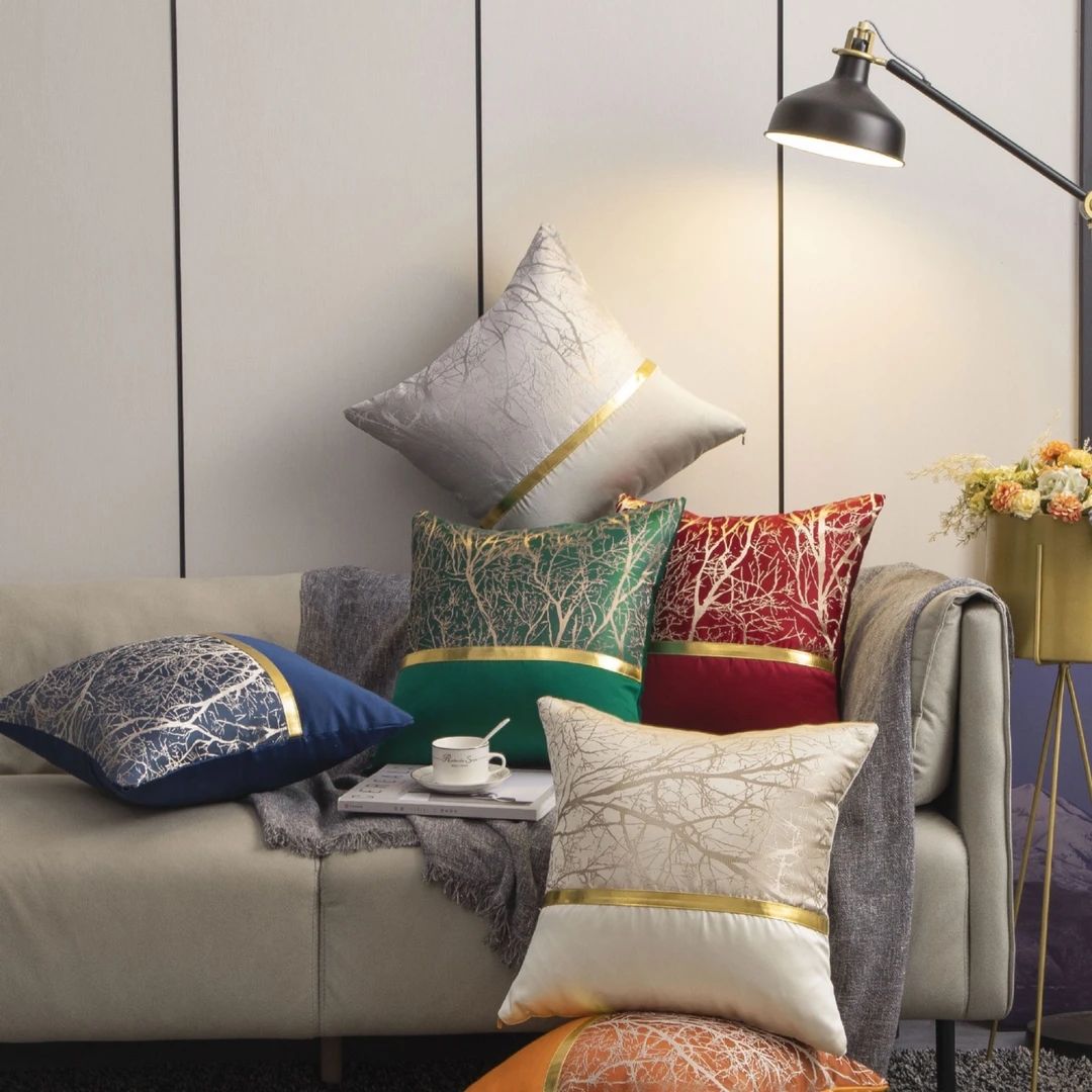 FOVER  LOVE高精密加厚发财树轻奢系列样板间沙发家居软装靠垫