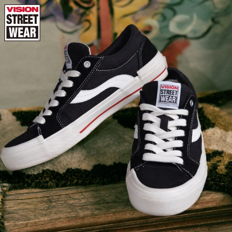 VISIONxOdd AstleyPro经典复古黑色低帮运动百搭休闲潮流休闲板鞋