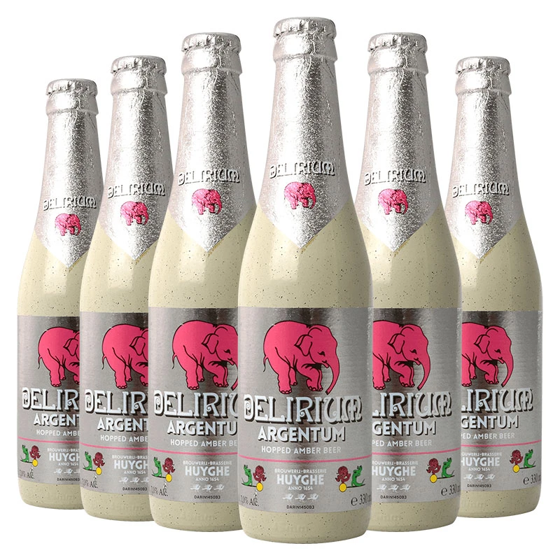 粉象DELIRIUM 银粉象 精酿啤酒 330ml*6瓶