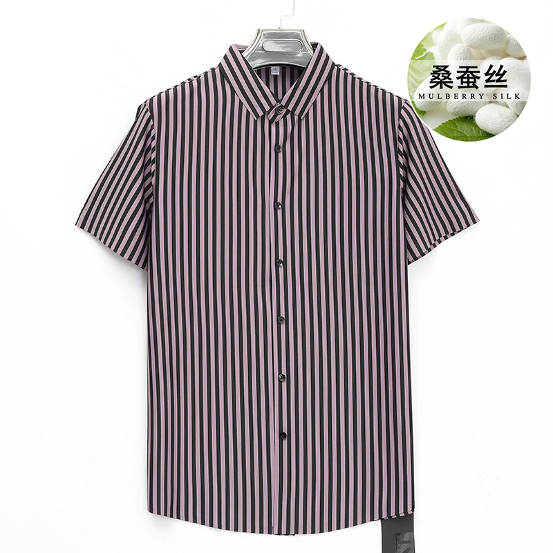 NT男士时尚商务高级感休闲条纹衬衫 2211