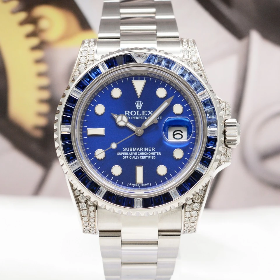 99新 Rolex/劳力士 爱换拆单/潜航者116610后改/精钢后钻/40mm