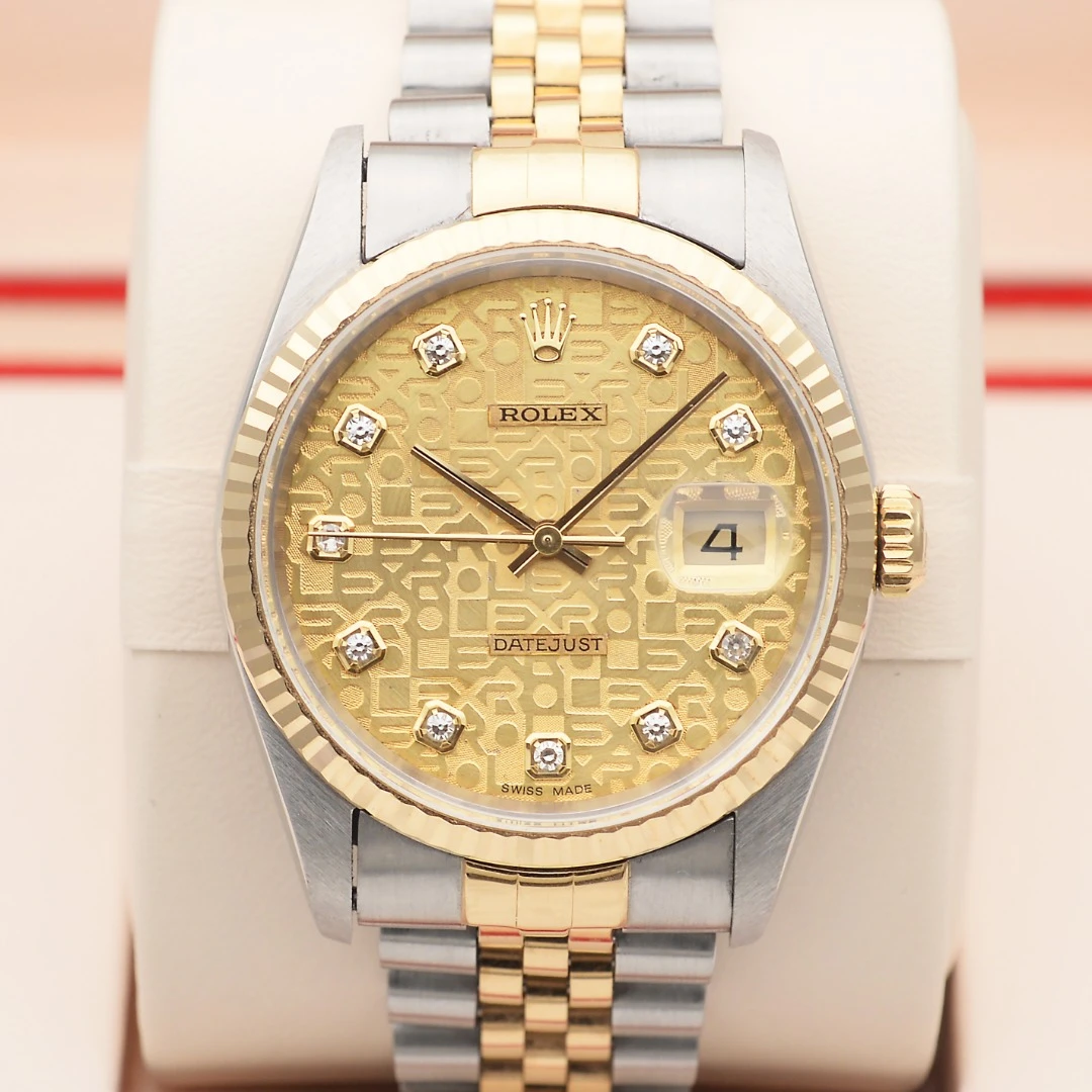 99新 Rolex/劳力士 泽泰/16233电脑盘/间金原钻/36mm/机械