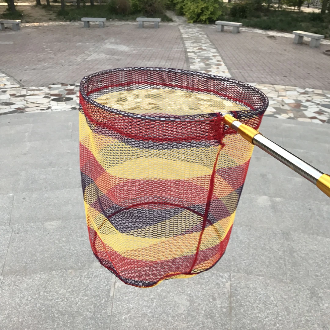 大物小眼网不涂胶青鱼网兜防挂钩大鱼抄网兜加深抄网兜结实网眼