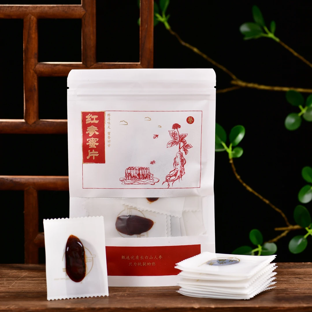 红参蜜片 长白山足龄红参和优质蜂蜜 滋补营养健康 即食50g/包