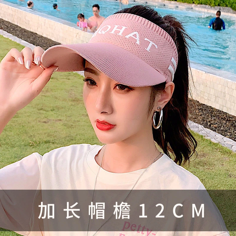2022新款镂空太阳帽运动棒球帽KMQ遮阳帽男透气帽子女夏天空顶帽