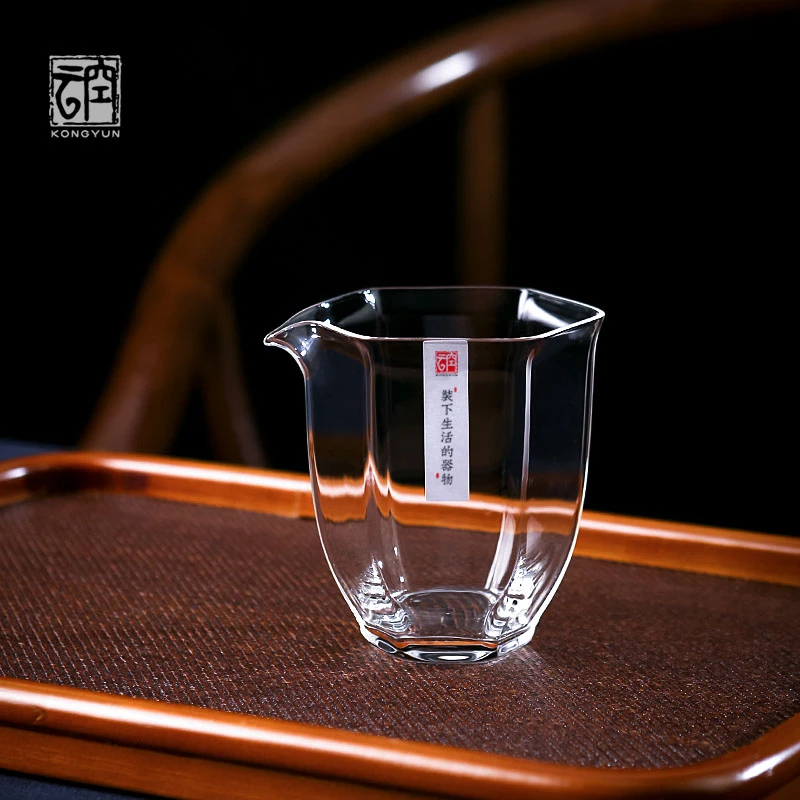 空云镜隐耐热网红玻璃办公室茶道茶壶器物透明高档主人过滤分茶器