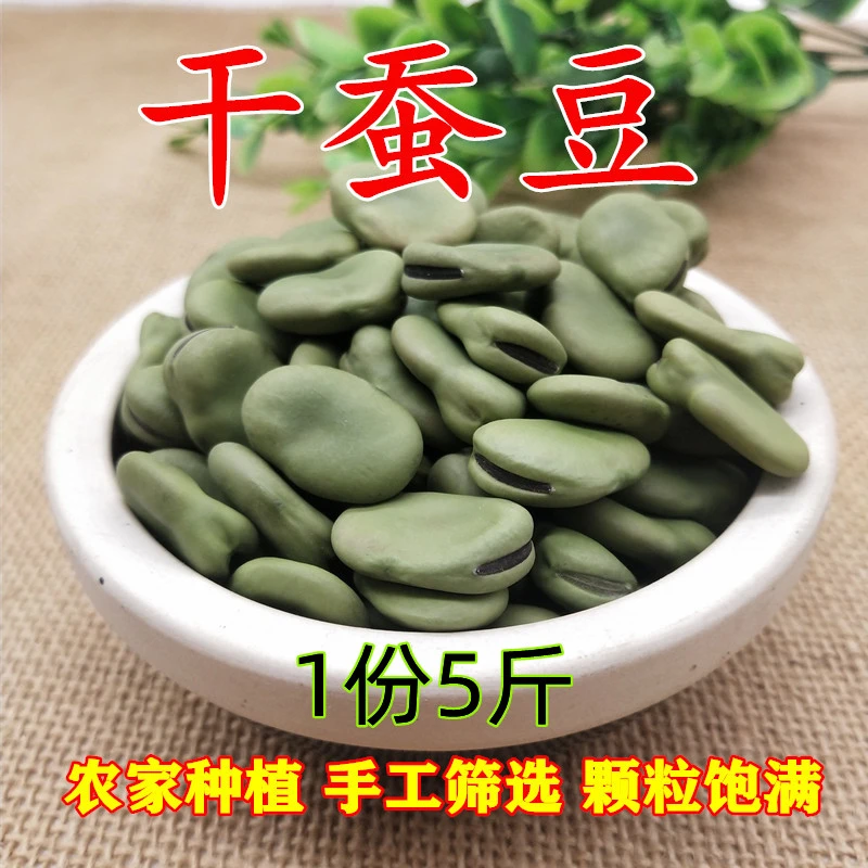干蚕豆农家新货生蚕豆生胡豆兰花豆可发芽可食用青皮大蚕豆1份5斤