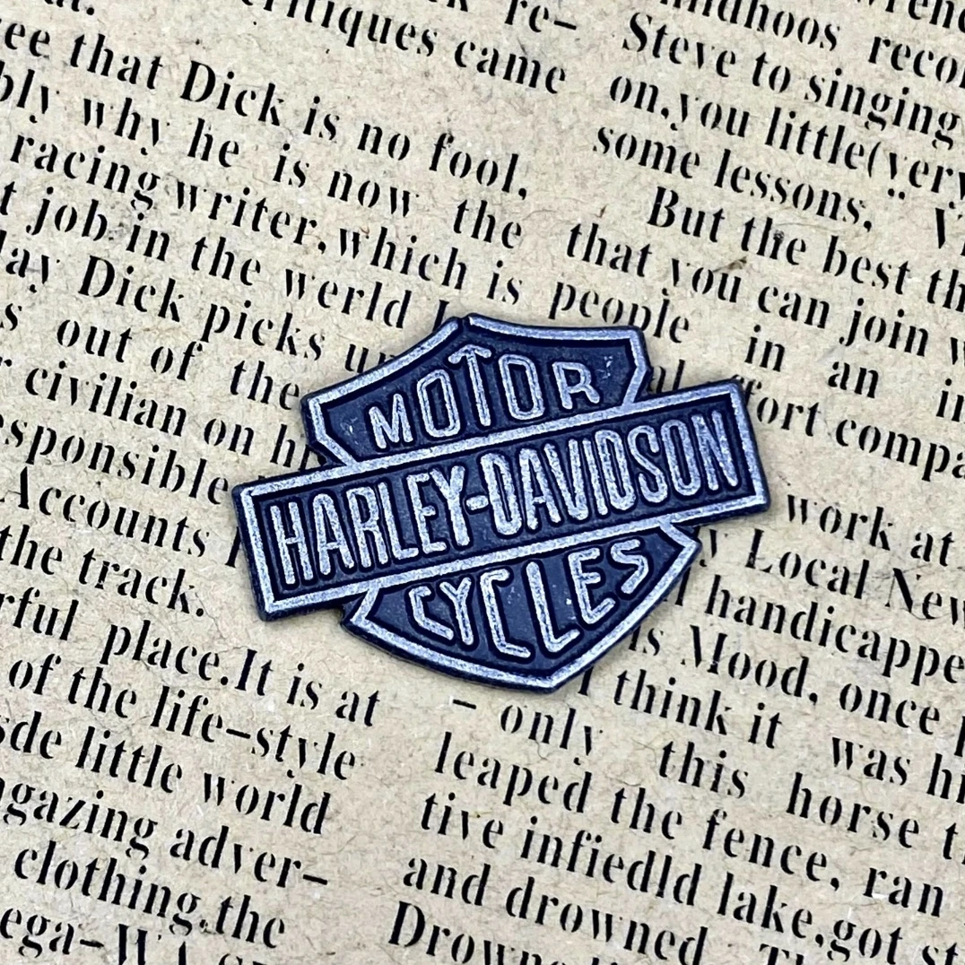 战壕古银哈雷打火机贴章