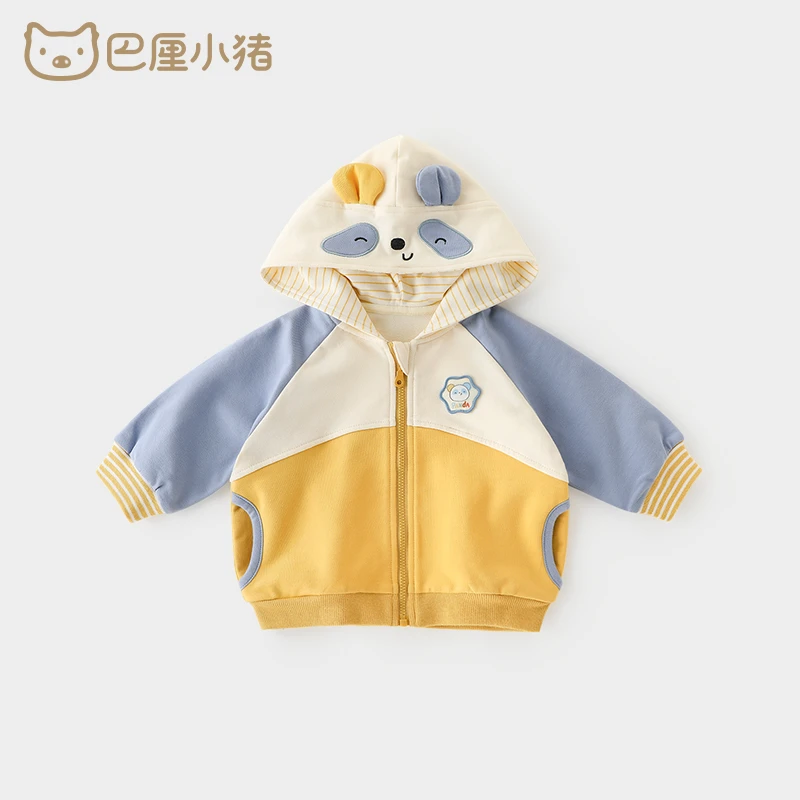 巴厘小猪儿童外套春秋款宝宝童装婴儿上衣外穿洋气时髦长袖卡通