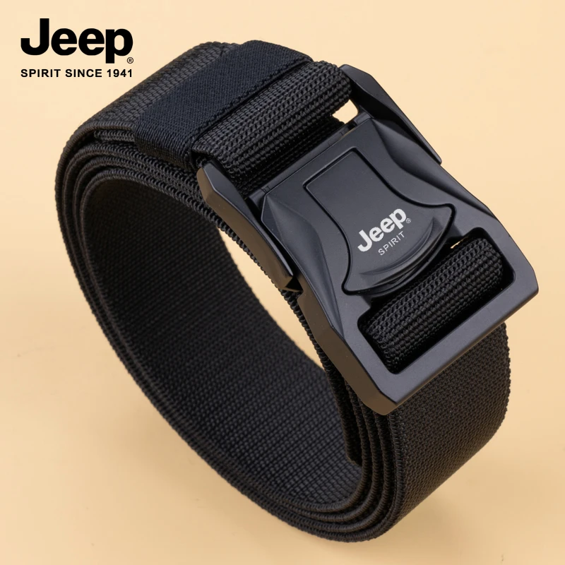 JEEP SPIRIT吉普新款男士多功能懒人户外战术帆布尼龙工装裤腰带