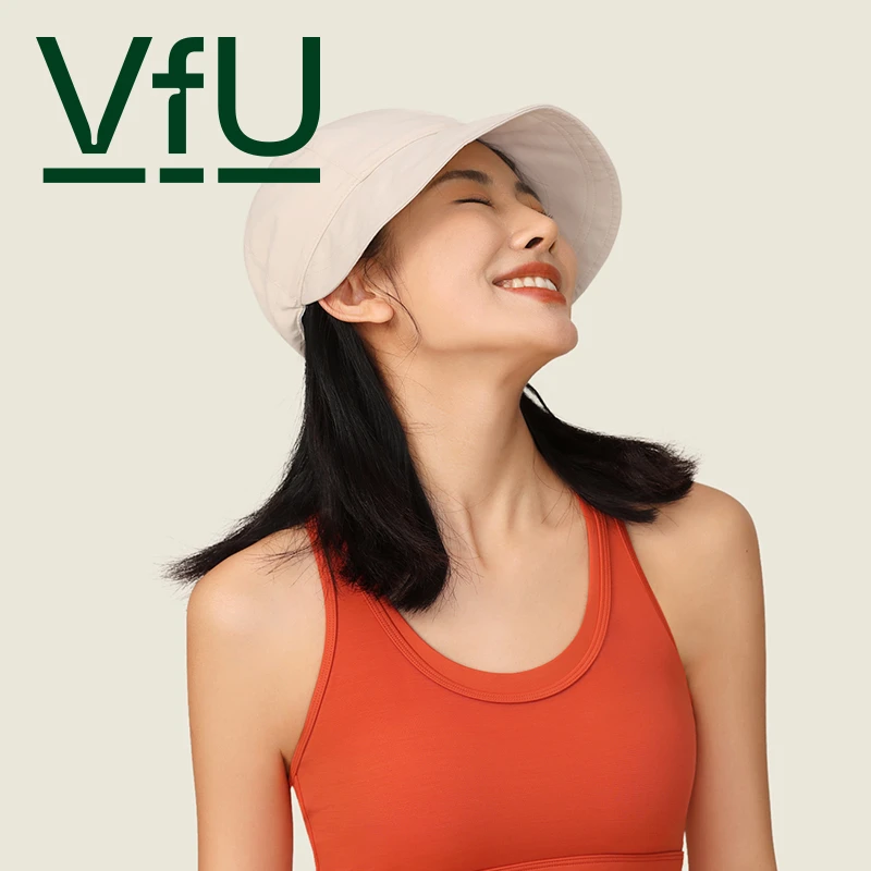 VFU运动防晒遮阳帽防紫外线渔夫帽夏季透气薄款大头围抽绳 85020