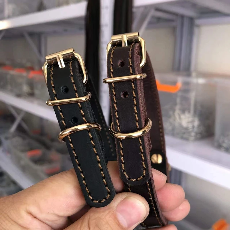 小型犬牛皮脖圈宠物脖套泰迪比熊小鹿犬杰克罗素梗迷你杜宾专用