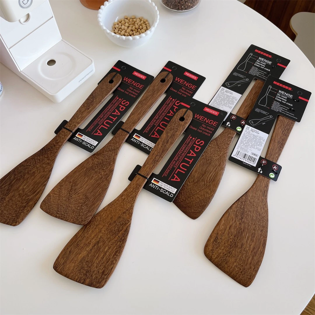 MEGOES 鸡翅木锅铲家用不粘锅专用木质厨具耐高温木头炒菜铲