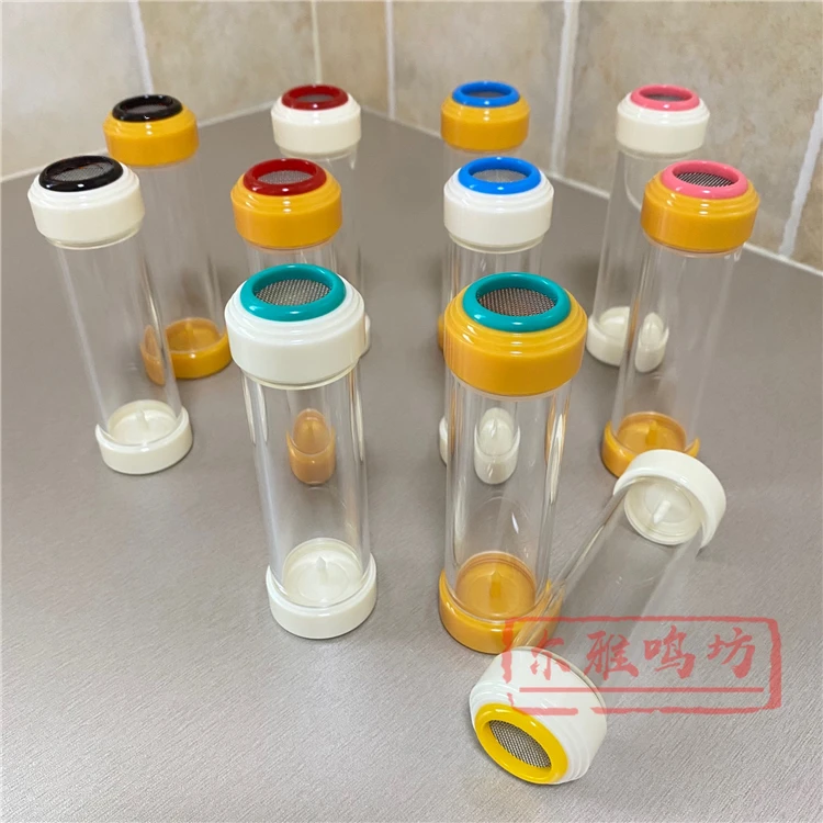 竹蛉筒海派小吕独眼30罐有机玻璃罐黄蛉紫青竹蛉果叉款鸣虫叫罐