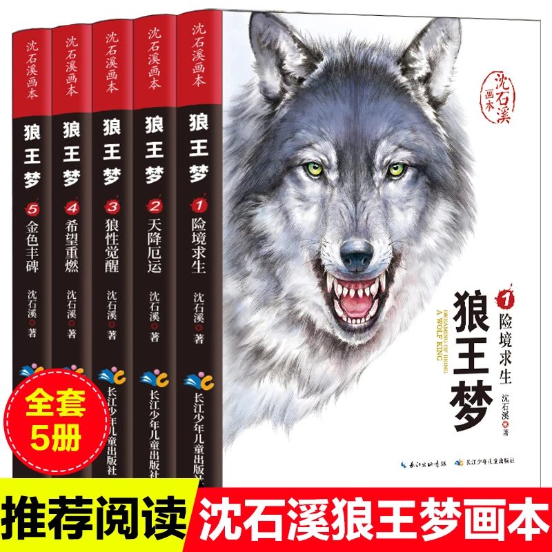 狼wang梦画本沈石溪动物小说全集5册小学生课外阅读书籍推荐儿童