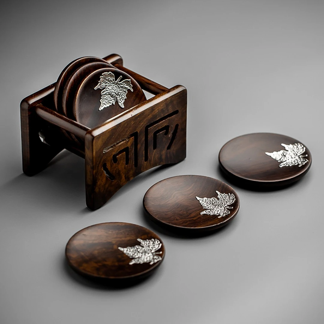 隔热垫实木茶托垫子日式创意茶垫杯垫茶道茶具配件禅意功夫茶杯垫