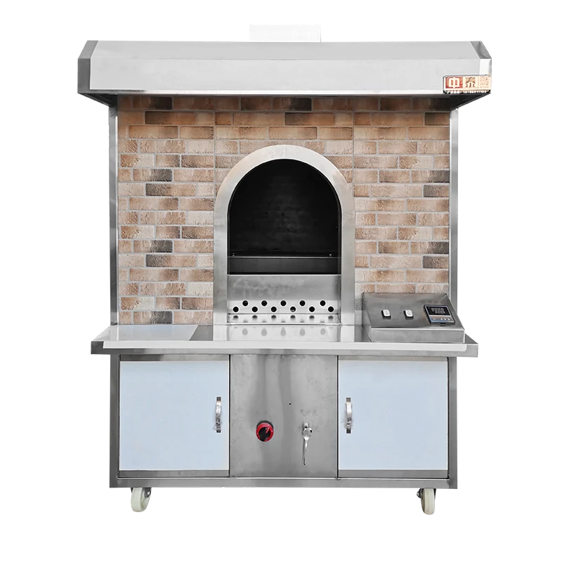 中泰北京果木烤鸭炉子挂炉商用燃气炭专用炉电烤炉爆烧鹅两用旋转