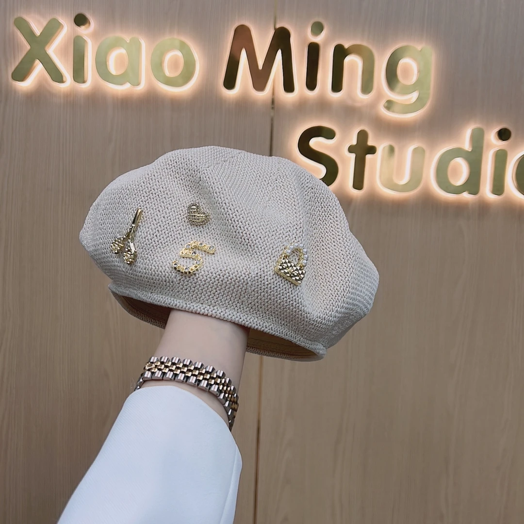 （小明姐姐）女神同款洋气百搭编织贝雷帽